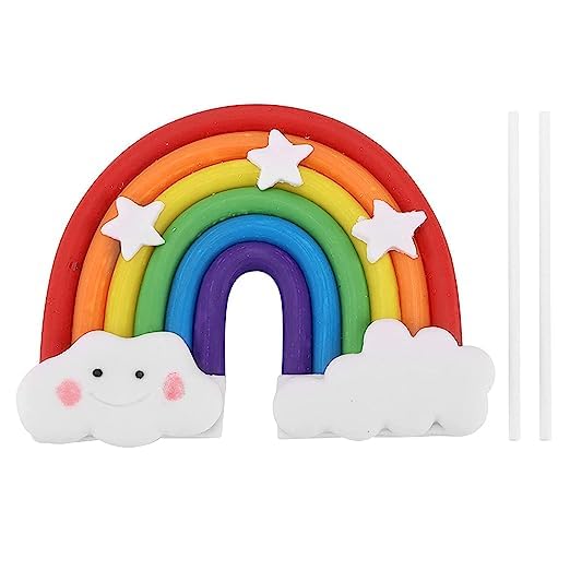 RAINBOW ROUND CAKE TOPPER